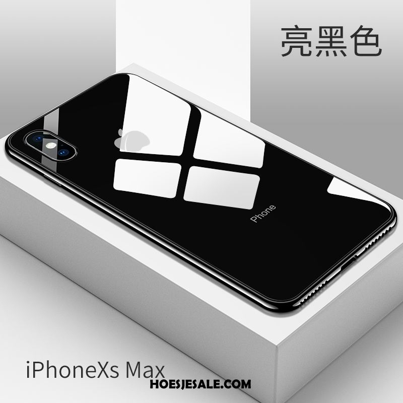iPhone Xs Max Hoesje Doorzichtig Dun Anti-fall Wit Nieuw Goedkoop