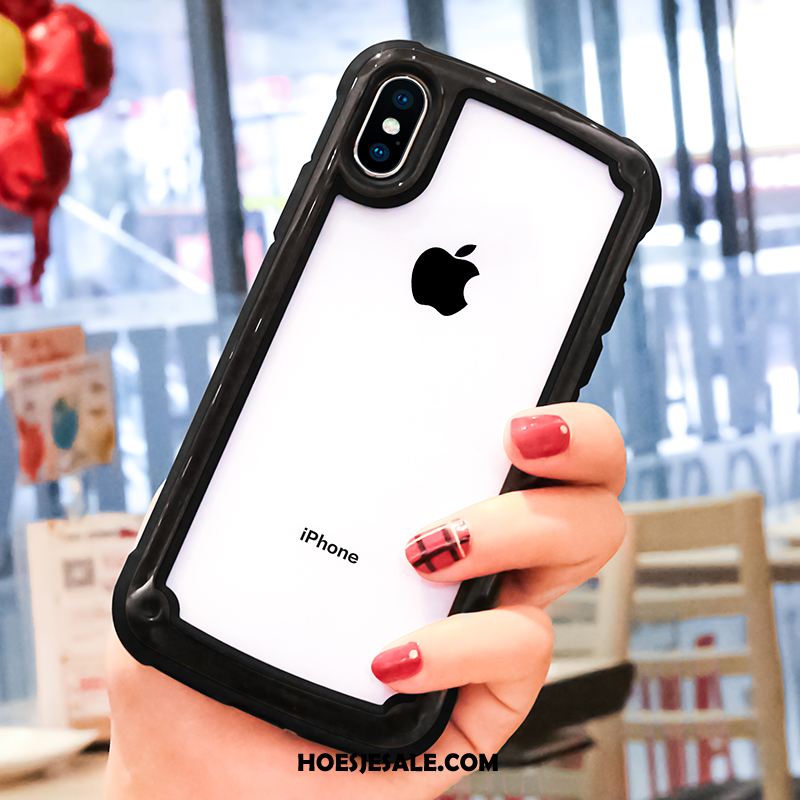 iPhone Xs Max Hoesje Doorzichtig Trendy Merk Bescherming Siliconen All Inclusive Kopen