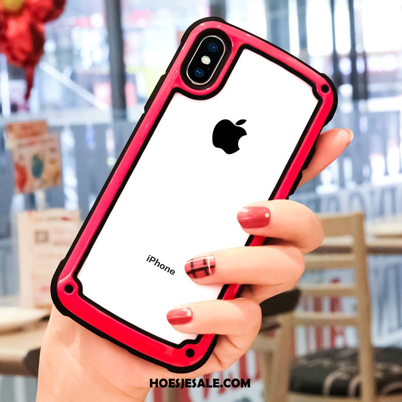 iPhone Xs Max Hoesje Doorzichtig Trendy Merk Bescherming Siliconen All Inclusive Kopen