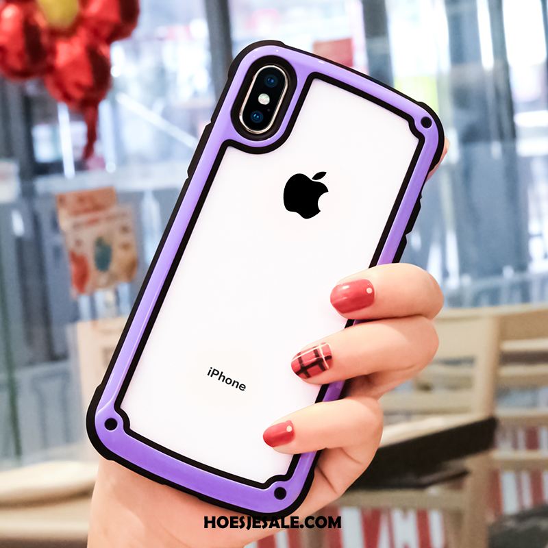 iPhone Xs Max Hoesje Doorzichtig Trendy Merk Bescherming Siliconen All Inclusive Kopen