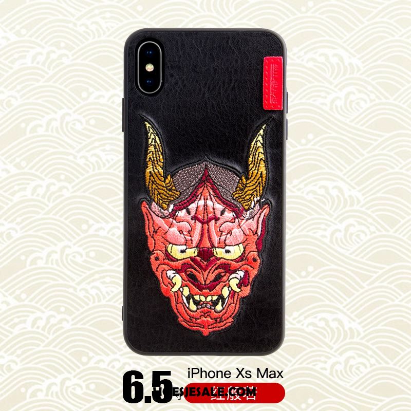 iPhone Xs Max Hoesje Draak Mobiele Telefoon Trendy Merk Tijger Blauw Sale