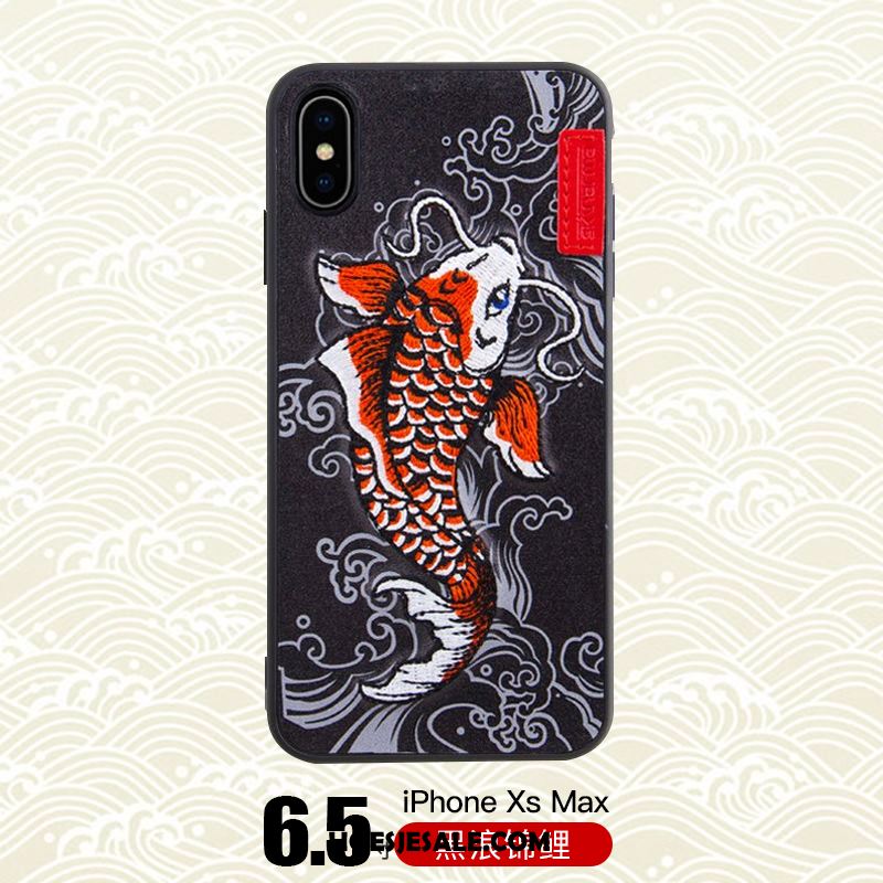 iPhone Xs Max Hoesje Draak Mobiele Telefoon Trendy Merk Tijger Blauw Sale