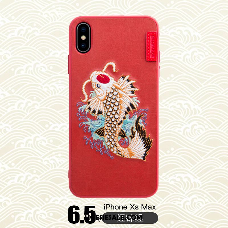 iPhone Xs Max Hoesje Draak Mobiele Telefoon Trendy Merk Tijger Blauw Sale