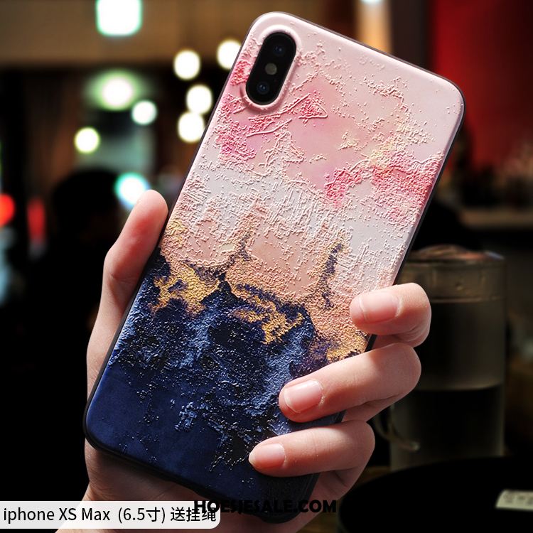 iPhone Xs Max Hoesje Dun Mobiele Telefoon Schrobben Bescherming Trendy Merk Korting