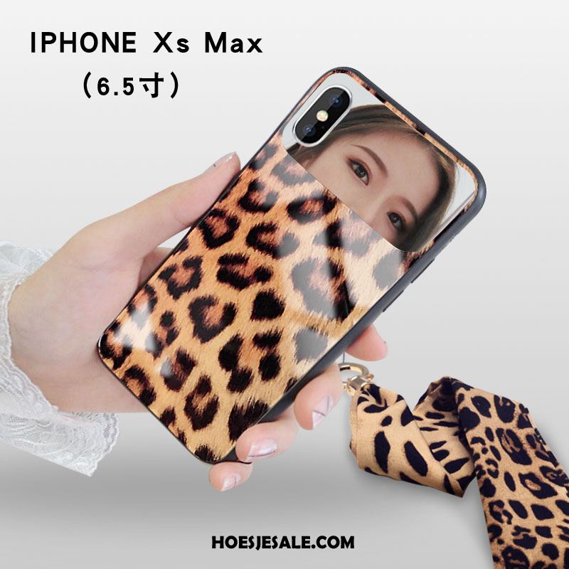 iPhone Xs Max Hoesje Hanger Trendy Merk Mini Spiegel Glas Kopen