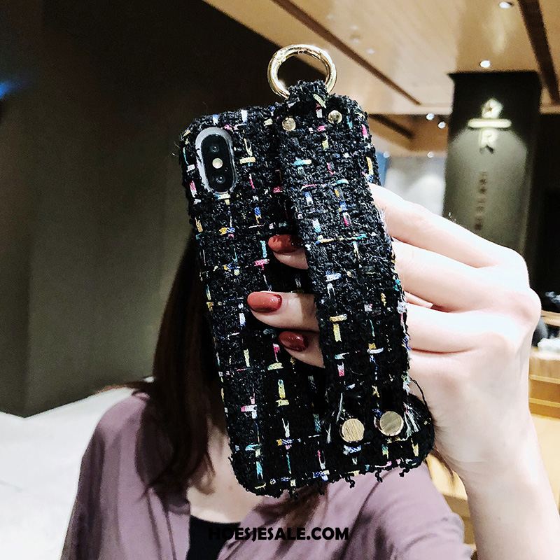 iPhone Xs Max Hoesje Hoes Elegante Ondersteuning Mooie Blauw Goedkoop