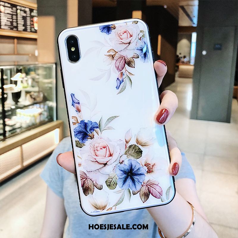 iPhone Xs Max Hoesje Hoes Mobiele Telefoon Blauw All Inclusive Trendy Merk Winkel