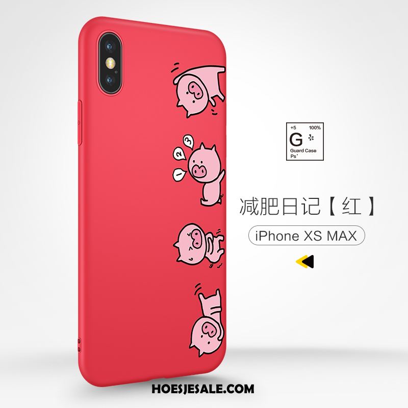 iPhone Xs Max Hoesje Net Red Trendy Merk Zacht Mooie Siliconen Korting