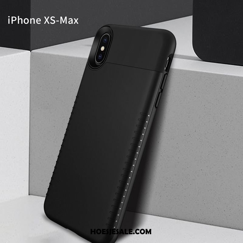 iPhone Xs Max Hoesje Nieuw Anti-fall Eenvoudige Bedrijf Schrobben Online