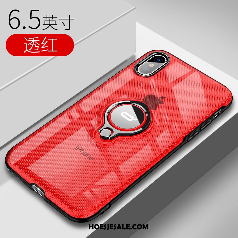 iPhone Xs Max Hoesje Ondersteuning Dun Nieuw Mobiele Telefoon Net Red Korting