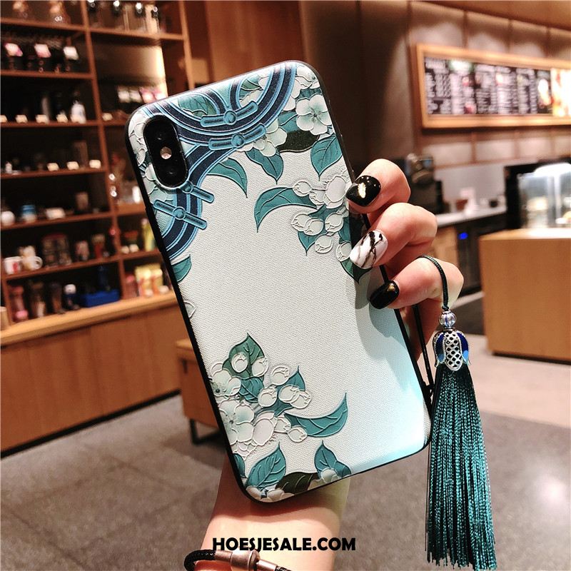 iPhone Xs Max Hoesje Paleis Mobiele Telefoon Chinese Stijl Wind Kers Korting