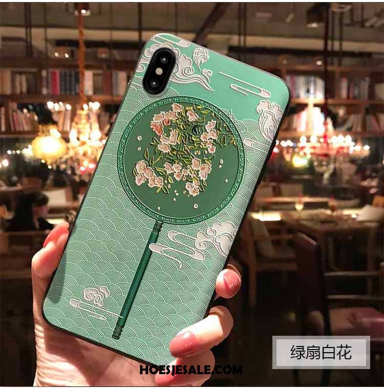 iPhone Xs Max Hoesje Paleis Mobiele Telefoon Chinese Stijl Wind Kers Korting