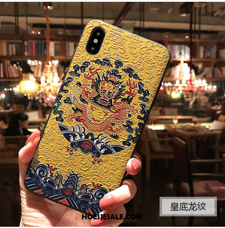 iPhone Xs Max Hoesje Paleis Mobiele Telefoon Chinese Stijl Wind Kers Korting