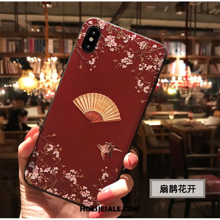 iPhone Xs Max Hoesje Paleis Mobiele Telefoon Chinese Stijl Wind Kers Korting