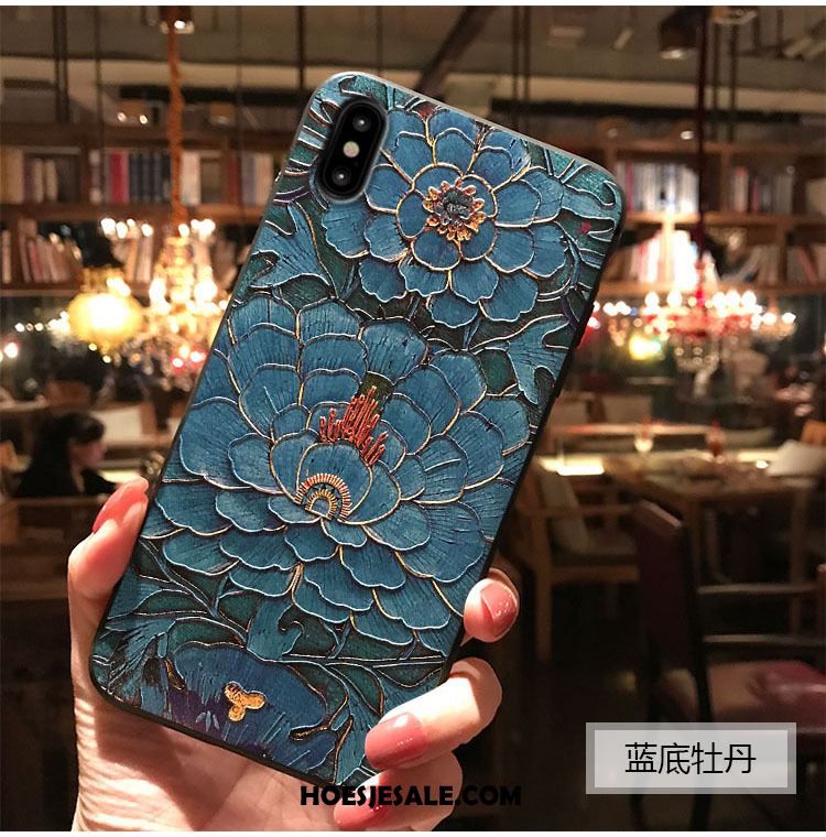 iPhone Xs Max Hoesje Paleis Mobiele Telefoon Chinese Stijl Wind Kers Korting