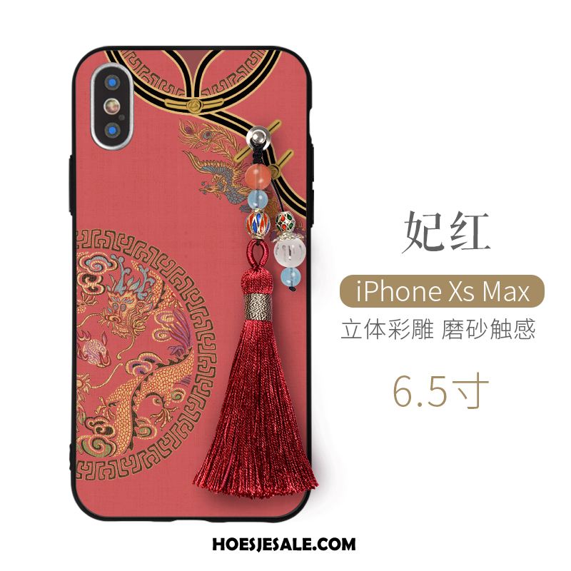 iPhone Xs Max Hoesje Roze Anti-fall All Inclusive Paleis Persoonlijk Korting