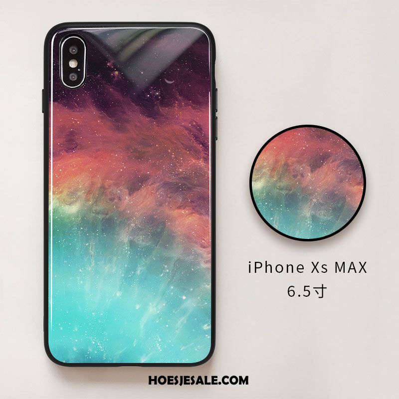 iPhone Xs Max Hoesje Sterrenhemel Anti-fall Net Red Bescherming Trendy Merk Kopen