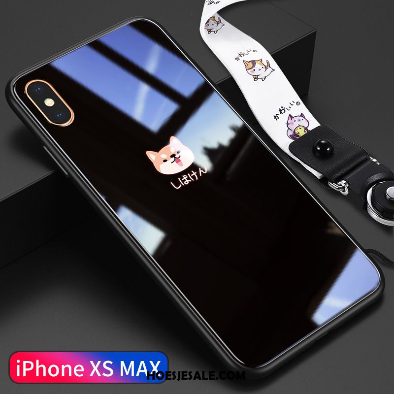 iPhone Xs Max Hoesje Trendy Merk Glas Nieuw Spotprent Hoes Korting