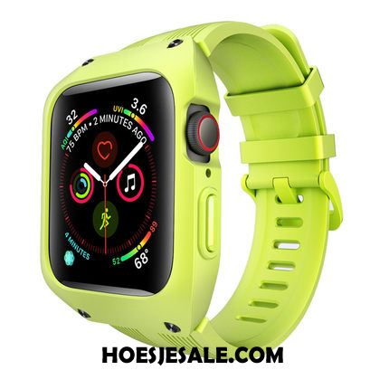 Apple Watch Series 1 Hoesje Bescherming Groen Anti-fall Siliconen Drie Verdedigingen Kopen