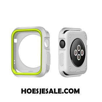 Apple Watch Series 3 Hoesje Bescherming Twee Kleuren Siliconen Hoes Wit Online