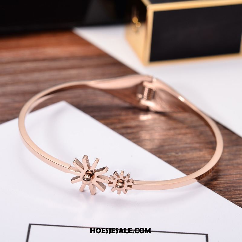 Armbanden Dames Bloemen Elegante Europa Rose Goud Trend Sale