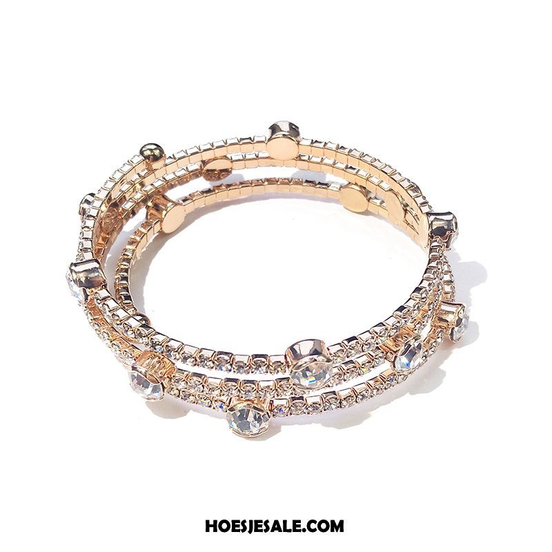 Armbanden Dames Kristal Mode Meerlaags Elegante Goedkoop