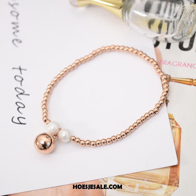 Armbanden Dames Trend Rose Goud Accessoires Mode Elastiek Kopen