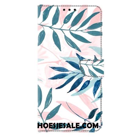 Bescherming Hoesje Samsung Galaxy A17 4g / 5g Aquarelbladeren