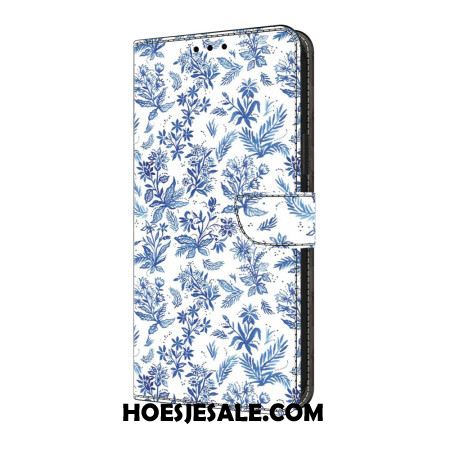Bescherming Hoesje Samsung Galaxy S25 Fe Blauwe Bloesems
