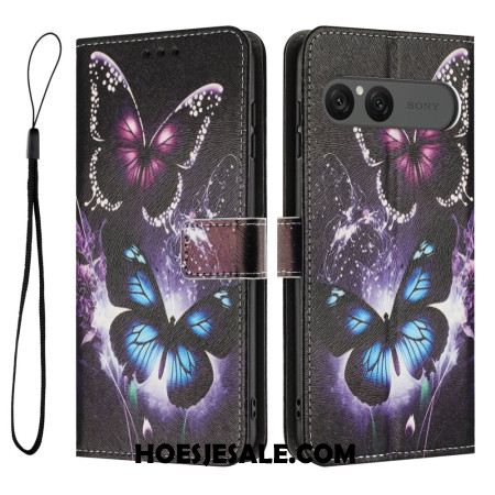 Bescherming Hoesje Sony Xperia 10 Vii Twee Vlinders