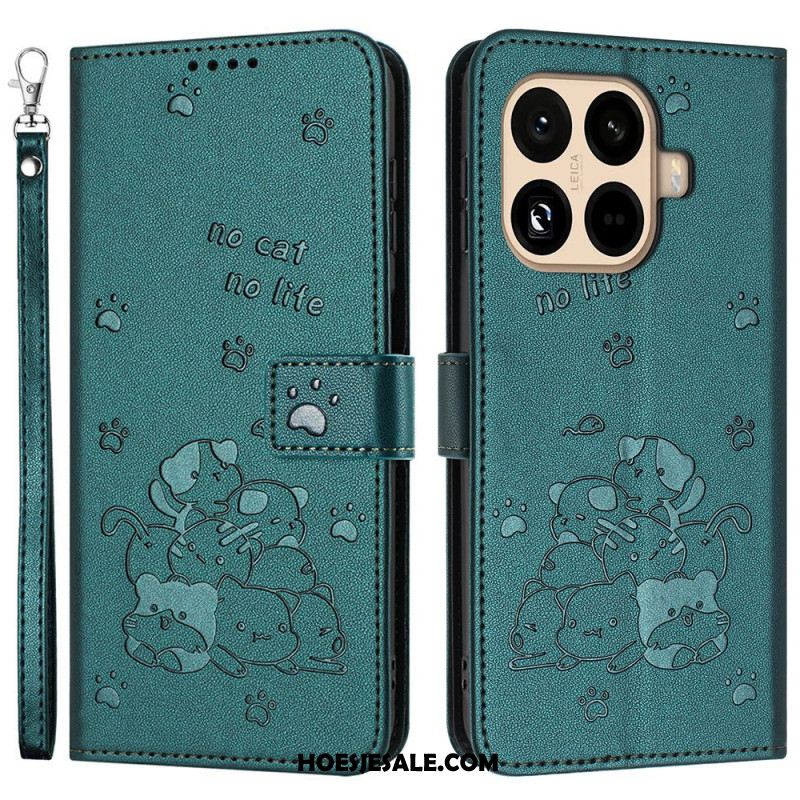 Bescherming Hoesje Xiaomi 15t Pro Stapel Katten Met Bandje