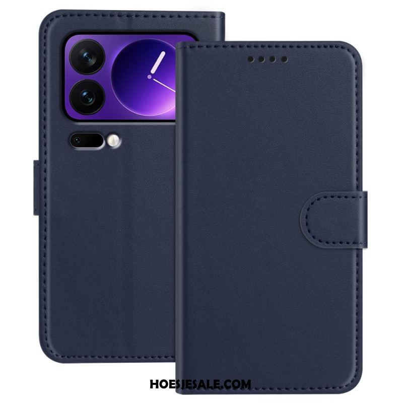 Bescherming Hoesje Xiaomi 17 Pro Effen Leerlook