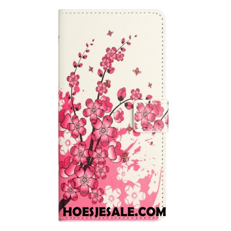 Bescherming Hoesje Xiaomi Redmi Note 14 Pro Plus 5g Tropische Bloemen