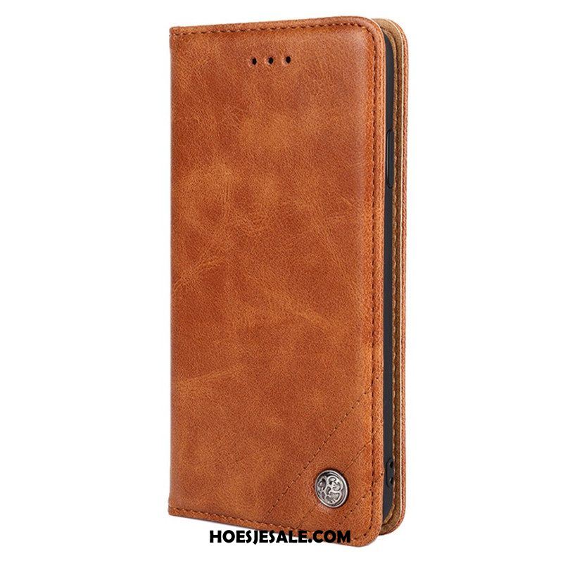 Bescherming Hoesje voor Huawei P60 Pro Folio-hoesje Decoratieve Klinknagel