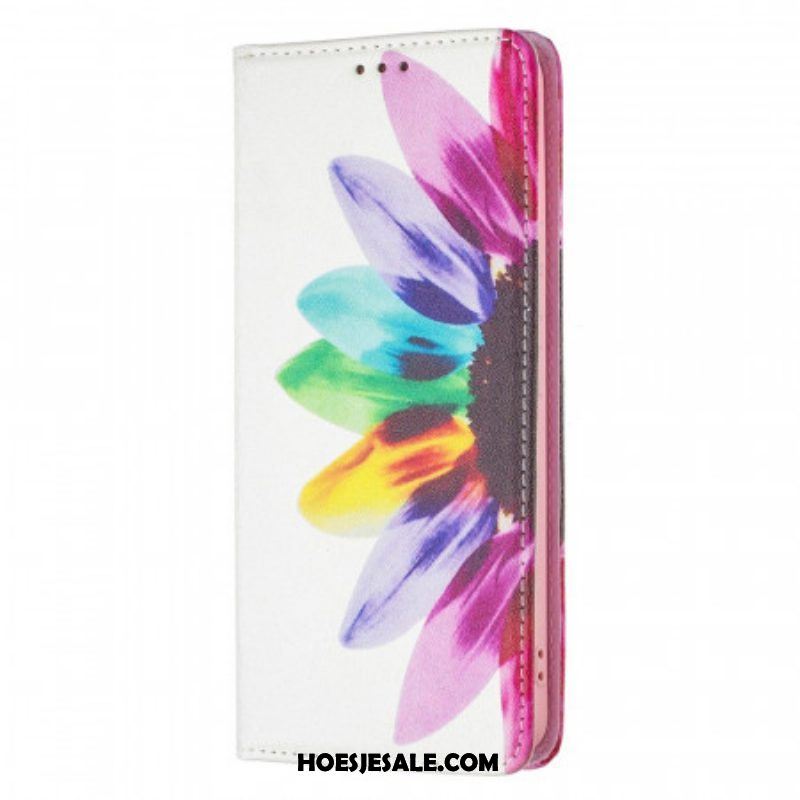 Bescherming Hoesje voor Samsung Galaxy A53 5G Folio-hoesje Waterverf Bloem