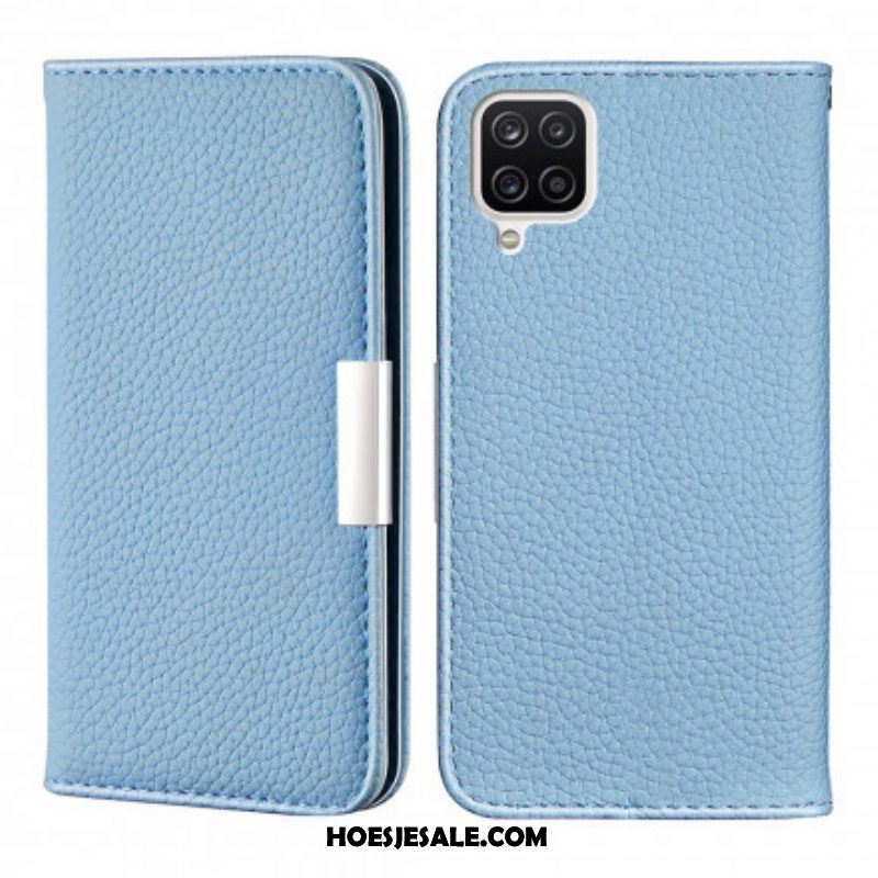 Bescherming Hoesje voor Samsung Galaxy M12 / A12 Folio-hoesje Imitatieleer Litchi Ultra Chic