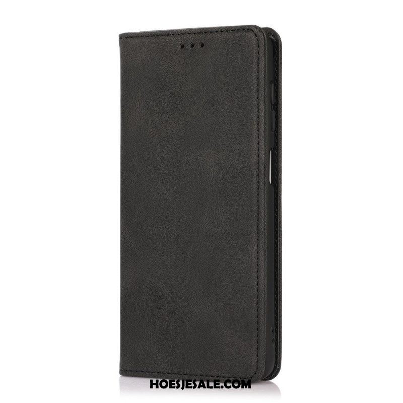 Bescherming Hoesje voor Samsung Galaxy M12 / A12 Folio-hoesje Zijdezacht Leereffect