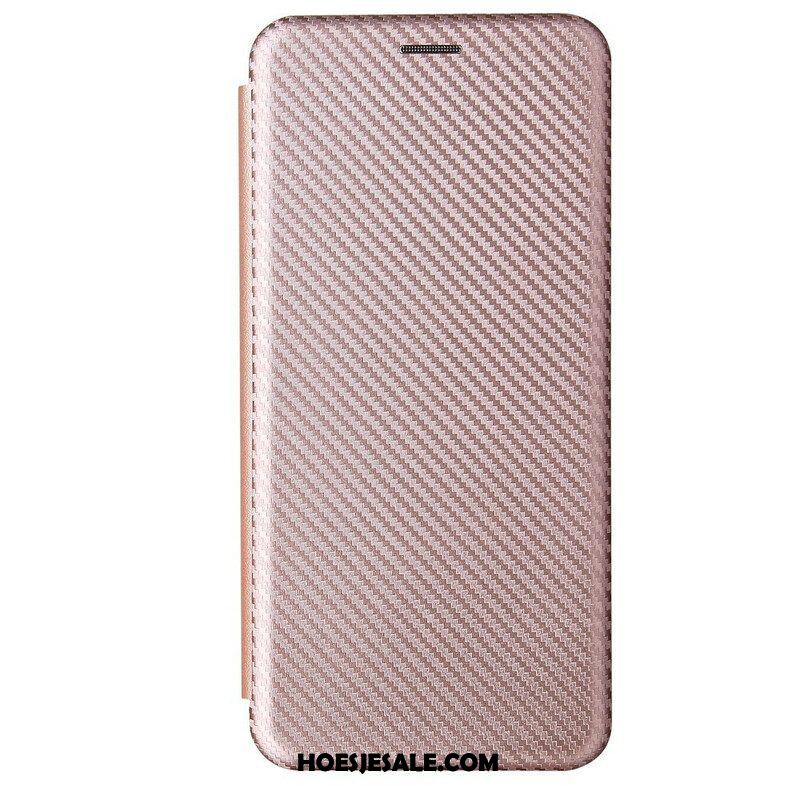 Bescherming Hoesje voor Samsung Galaxy M12 / A12 Folio-hoesje /koolstofvezel