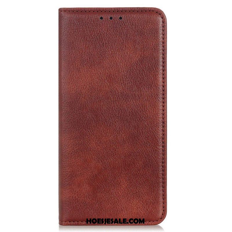 Bescherming Hoesje voor Samsung Galaxy M13 Folio-hoesje Litchi Splitleer