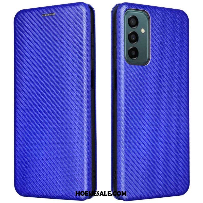 Bescherming Hoesje voor Samsung Galaxy M23 5G Folio-hoesje Koolstofvezel