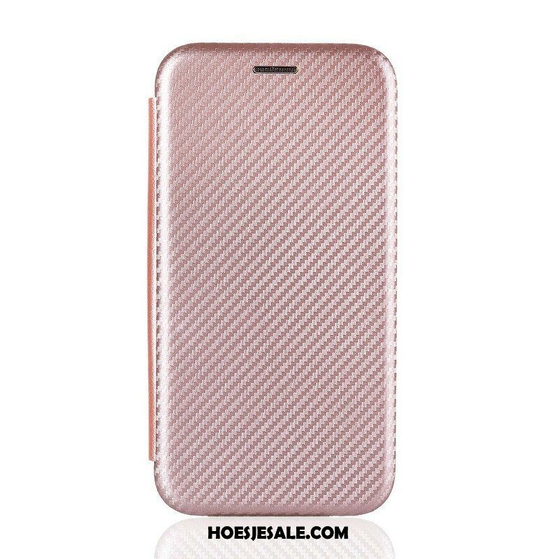 Bescherming Hoesje voor Samsung Galaxy M51 Folio-hoesje Koolstofvezel