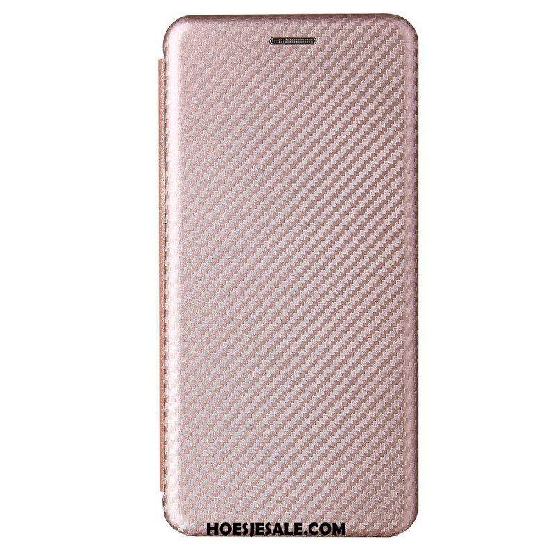 Bescherming Hoesje voor Samsung Galaxy S21 5G Folio-hoesje Koolstofvezel