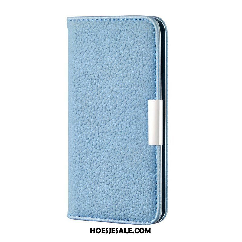 Bescherming Hoesje voor Samsung Galaxy S21 FE Folio-hoesje Imitatieleer Litchi Ultra Chic