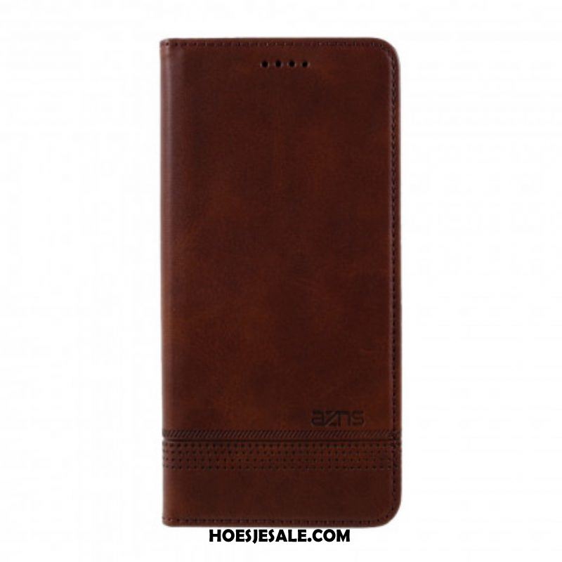 Bescherming Hoesje voor Samsung Galaxy S21 Plus 5G Folio-hoesje Azns Leerstyling