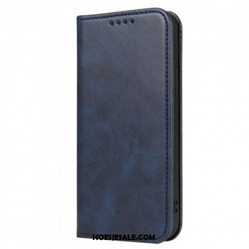 Bescherming Hoesje voor Samsung Galaxy S21 Ultra 5G Folio-hoesje Ledereffect Business Style Plus