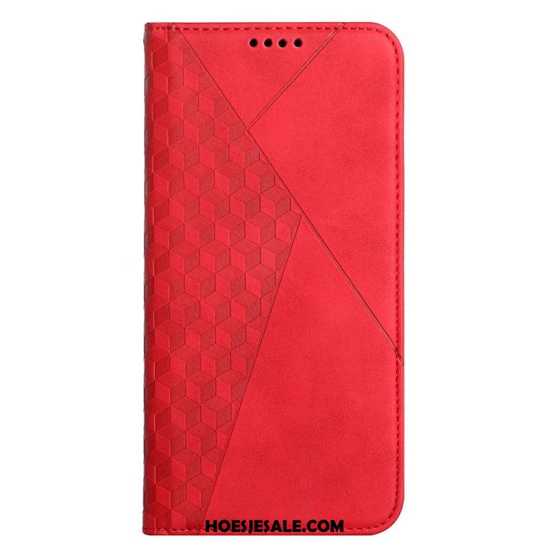 Bescherming Hoesje voor Samsung Galaxy S22 5G Folio-hoesje Leerstijl Met Diamanttextuur