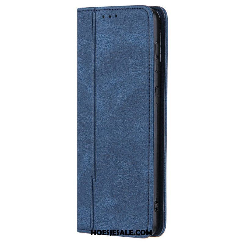 Bescherming Hoesje voor Samsung Galaxy S22 5G Folio-hoesje Stijl Lederen Lijn