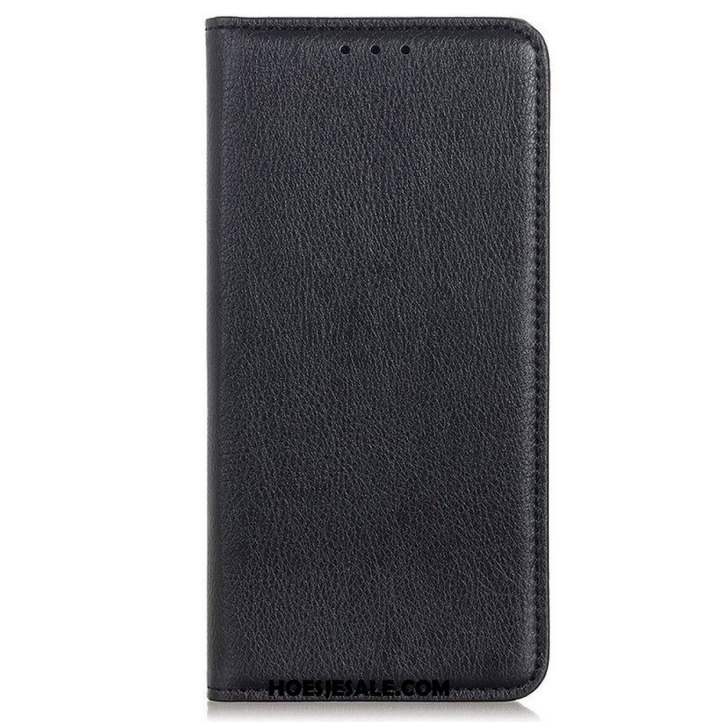 Bescherming Hoesje voor Samsung Galaxy S22 Ultra 5G Folio-hoesje Elegantie Split Litchi Leer