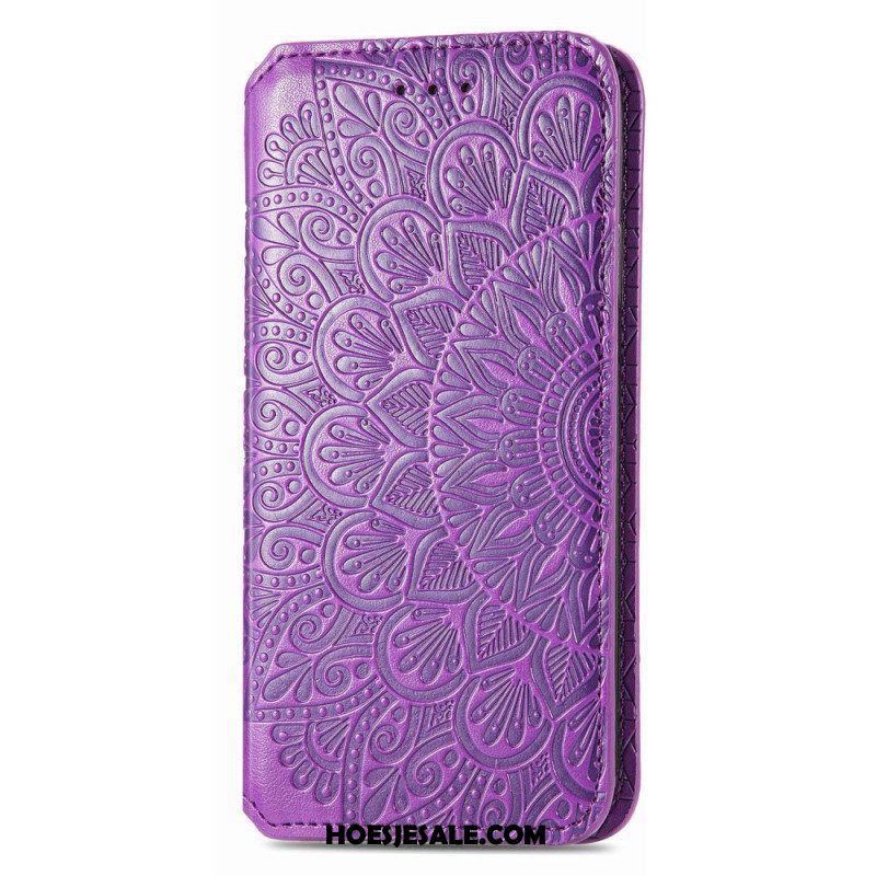 Bescherming Hoesje voor Samsung Galaxy S22 Ultra 5G Folio-hoesje Mandala