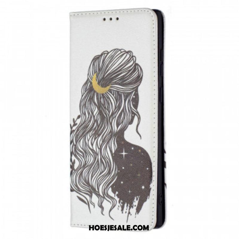 Bescherming Hoesje voor Samsung Galaxy S22 Ultra 5G Folio-hoesje Mooi Haar